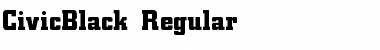 CivicBlack Regular Font