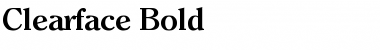 Clearface Bold Font