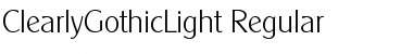 ClearlyGothicLight Font