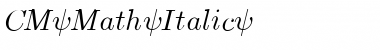 CM_Math Italic Font