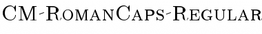 CM_RomanCaps Font