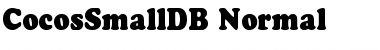 CocosSmallDB Normal Font