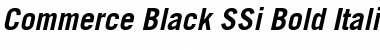 Commerce Black SSi Bold Italic