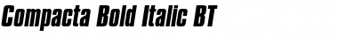 Compacta Bd BT Bold Italic
