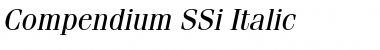 Compendium SSi Italic Font