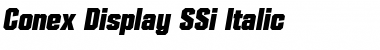 Conex Display SSi Italic Font
