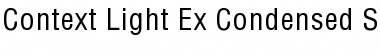 Context Light Ex-Condensed SSi Font