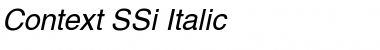 Context SSi Italic