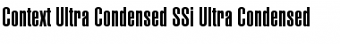 Context Ultra Condensed SSi Ultra Condensed Font