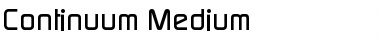 Continuum Medium Regular Font