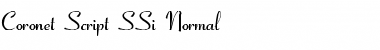 Coronet Script SSi Normal Font