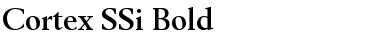 Cortex SSi Bold Font