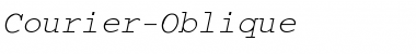 Courier-Oblique Regular Font