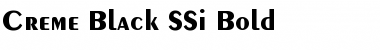 Creme Black SSi Bold Font