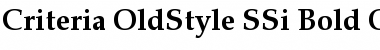 Criteria OldStyle SSi Font