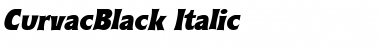 CurvacBlack Italic Font