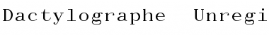 Dactylographe (Unregistered) Regular Font