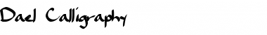 Dael Calligraphy Font