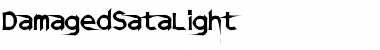 DamagedSataLight Font