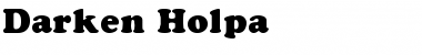 Darken Holpa Regular Font