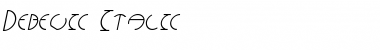 Debevic Italic Font