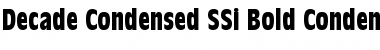 Decade Condensed SSi Bold Condensed