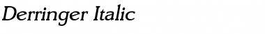 Derringer Italic Font