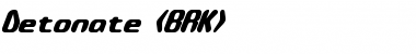 Detonate (BRK) Regular Font