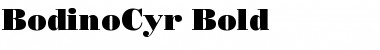 BodinoCyr Font
