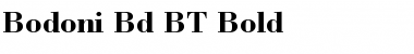 Bodoni Bd BT Bold Font