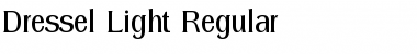 Dressel Light Regular Font