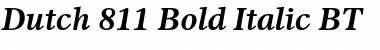 Dutch811 BT Bold Italic Font
