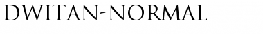 Dwitan-Normal Regular Font