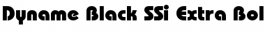 Dyname Black SSi Font