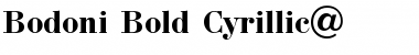 Bodoni Bold Cyrillic@ Font