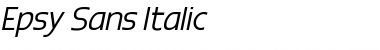 Epsy Sans Italic Font