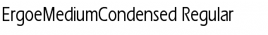 ErgoeMediumCondensed Regular Font