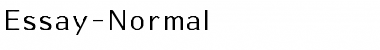Essay-Normal Font