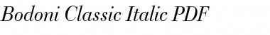 Bodoni Classic Italic