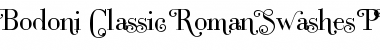 Bodoni Classic Swashes Roman Font
