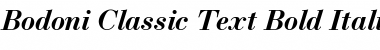 Bodoni Classic Text Bold Italic
