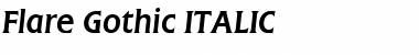 Flare Gothic ITALIC Font