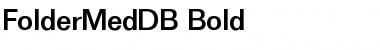 FolderMedDB Bold Font