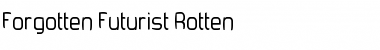 Forgotten Futurist Rotten Font