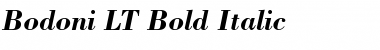 Bodoni LT Bold Italic Font