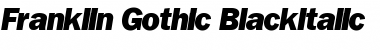 Franklin_Gothic-BlackItalic Regular Font