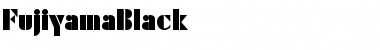 FujiyamaBlack Regular Font