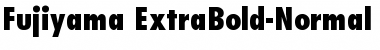 Fujiyama_ExtraBold-Normal Font