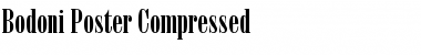 Bodoni PosterCompressed Font