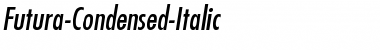 Futura-Condensed-Italic Font